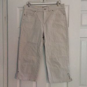 Sonoma Tan Denim Capris - Size 10